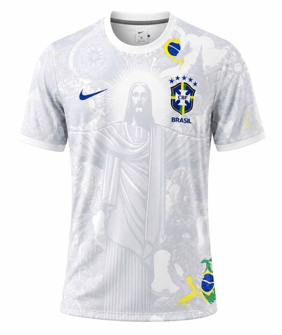 Maillot du Brésil Premium Blanc 2024/2025 – Édition concept