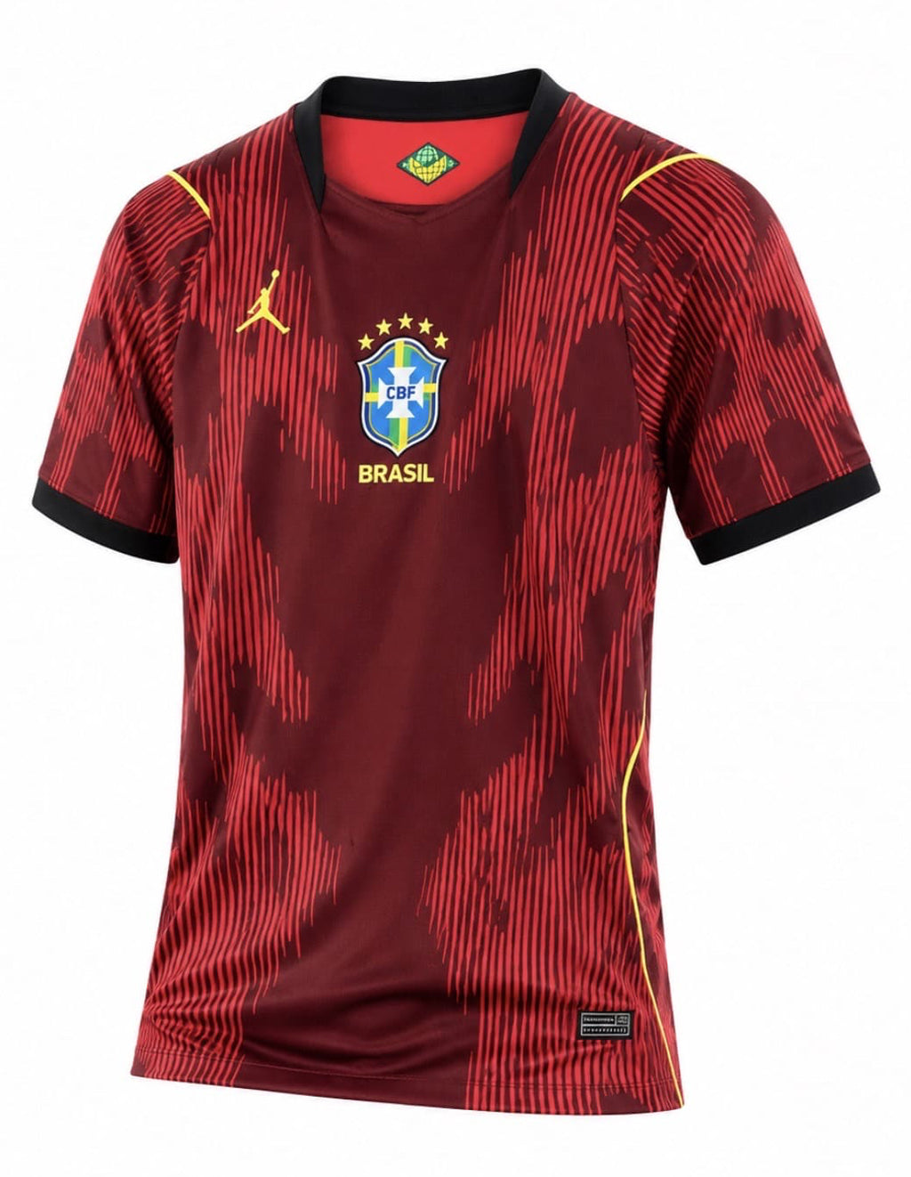 Maillot Gardien Brésil CDM 2026 – Rouge Bordeaux Prestige Maillot