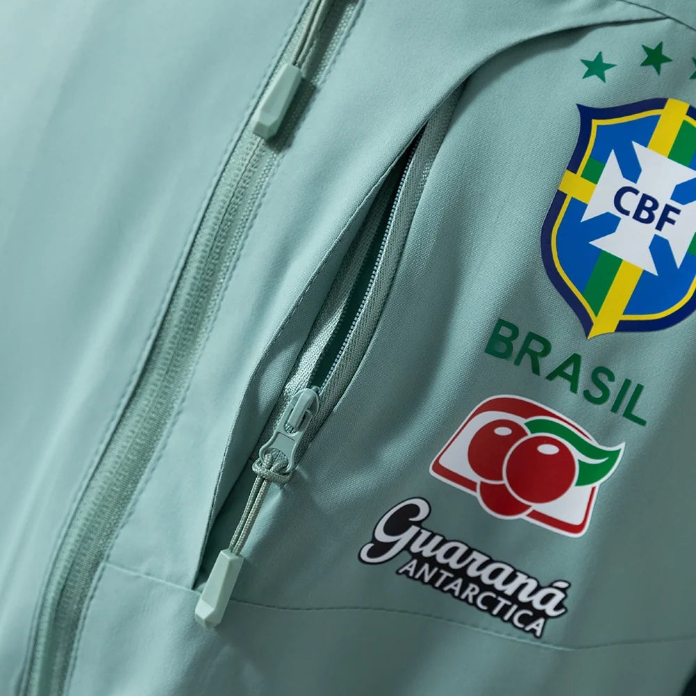 Veste coupe-vent Brésil vert menthe