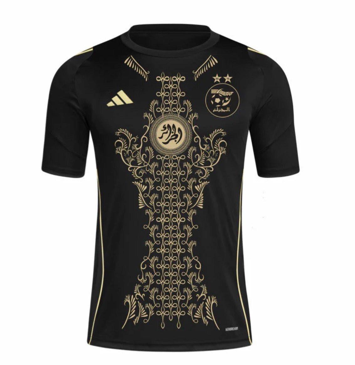 Maillot de l’Algérie Premium Noir & Or 2024/2025 - Prestige Maillot